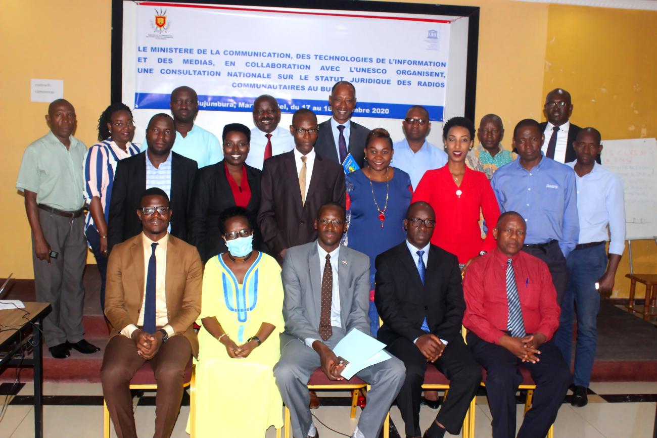 Vue des participants a la consultation nationale sur le statut legal des radios communaitaires au Burundi